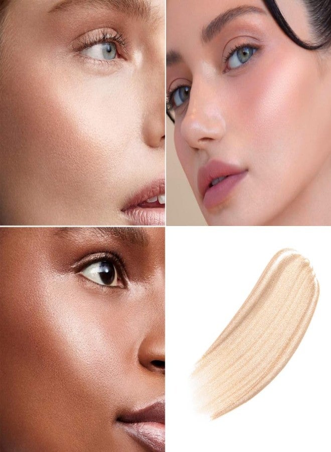 PHOFAY Highlighter Wand 15ml / 0.52 fl oz – Liquid Paraffin Moisturizing Formula, Radiant Face & Body Glow, 6 Versatile Shades with Easy Applicator Sponge (05#) - Image 4